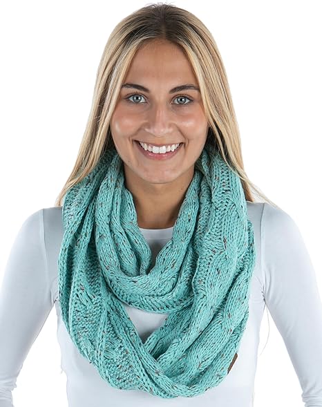 Confetti Knit Infinity Scarf by Funky Junque