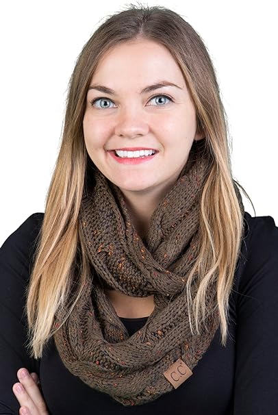 Confetti Knit Infinity Scarf by Funky Junque