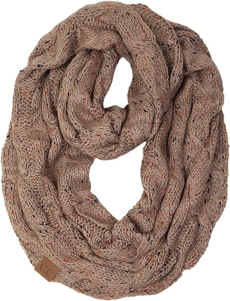 Confetti Knit Infinity Scarf by Funky Junque