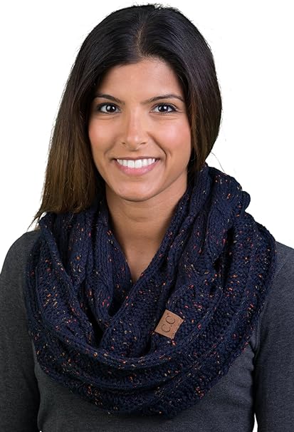 Confetti Knit Infinity Scarf by Funky Junque