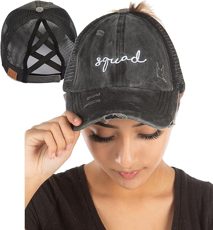 Bridal Criss Cross Ponytail Hat by Funky Junque