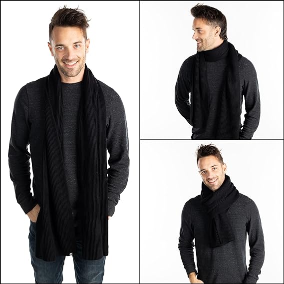 Ribbed Knit Buttery Soft Scarf by Funky Junque