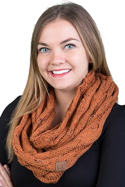 Confetti Knit Infinity Scarf by Funky Junque