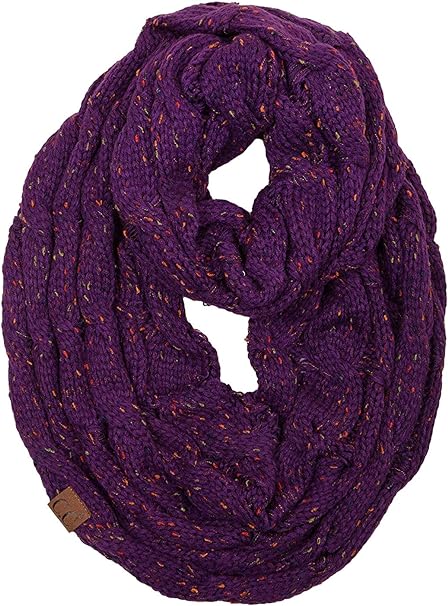 Confetti Knit Infinity Scarf by Funky Junque