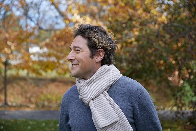 Ribbed Knit Buttery Soft Scarf by Funky Junque