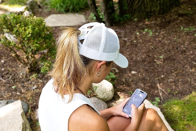 Wild Criss Cross Ponytail Hat by Funky Junque