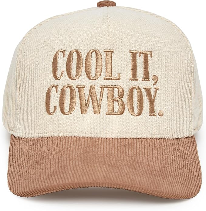 Two Tone Vintage Corduroy Trucker Hats - Sayings