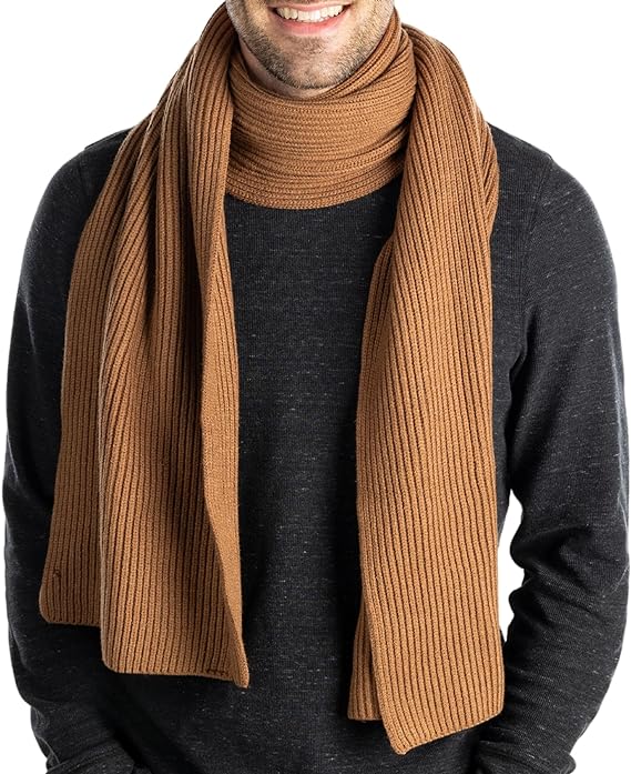 Ribbed Knit Buttery Soft Scarf by Funky Junque