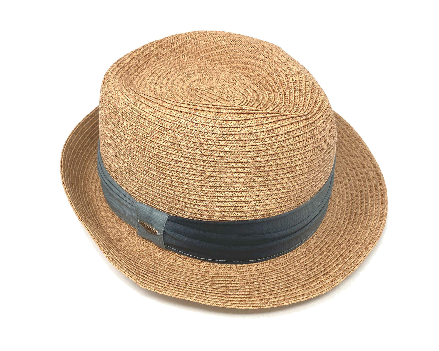 Decorative Band Straw Summer Fedora by Funky Junque
