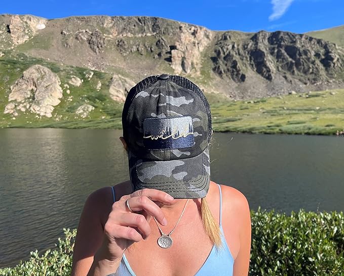 Wild Criss Cross Ponytail Hat by Funky Junque