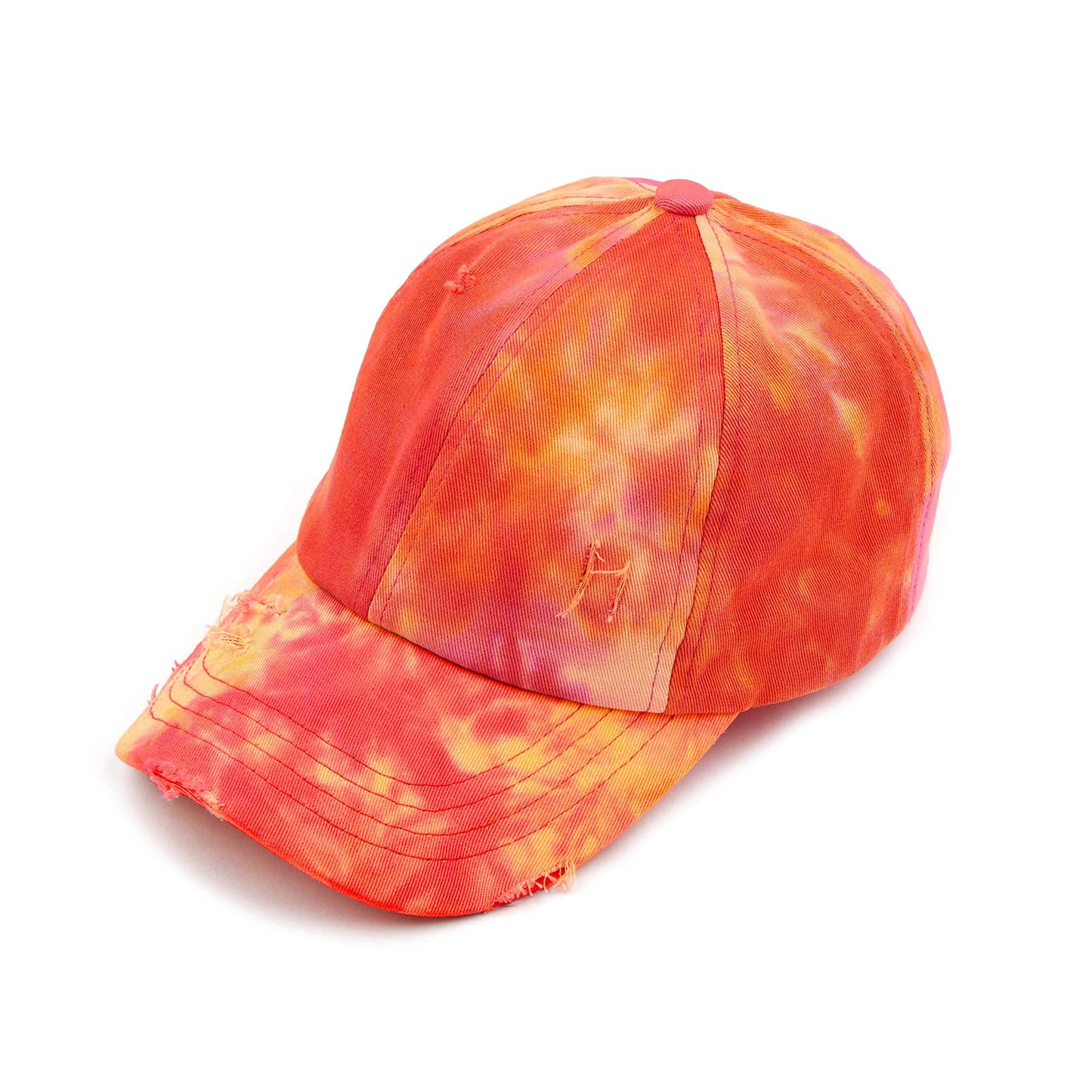 Tie Dye Criss Cross Ponytail Hat by Funky Junque
