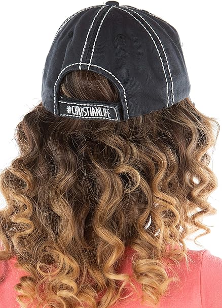 Flower Cross Distressed Patch Hat by Funky Junque