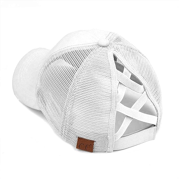 Bridal Criss Cross Ponytail Hat by Funky Junque