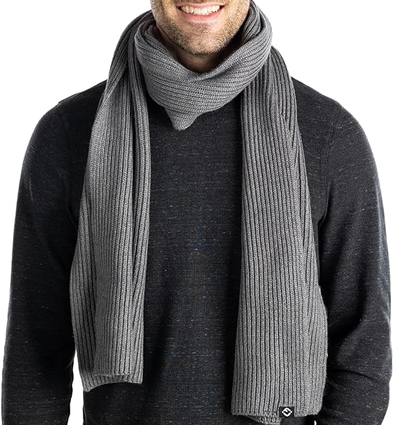 Ribbed Knit Buttery Soft Scarf by Funky Junque