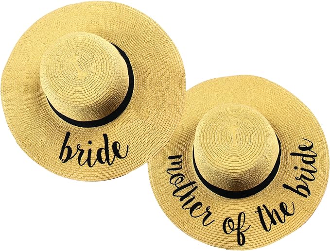 Mother of the Bride Embroidered Sun Hat by Funky Junque