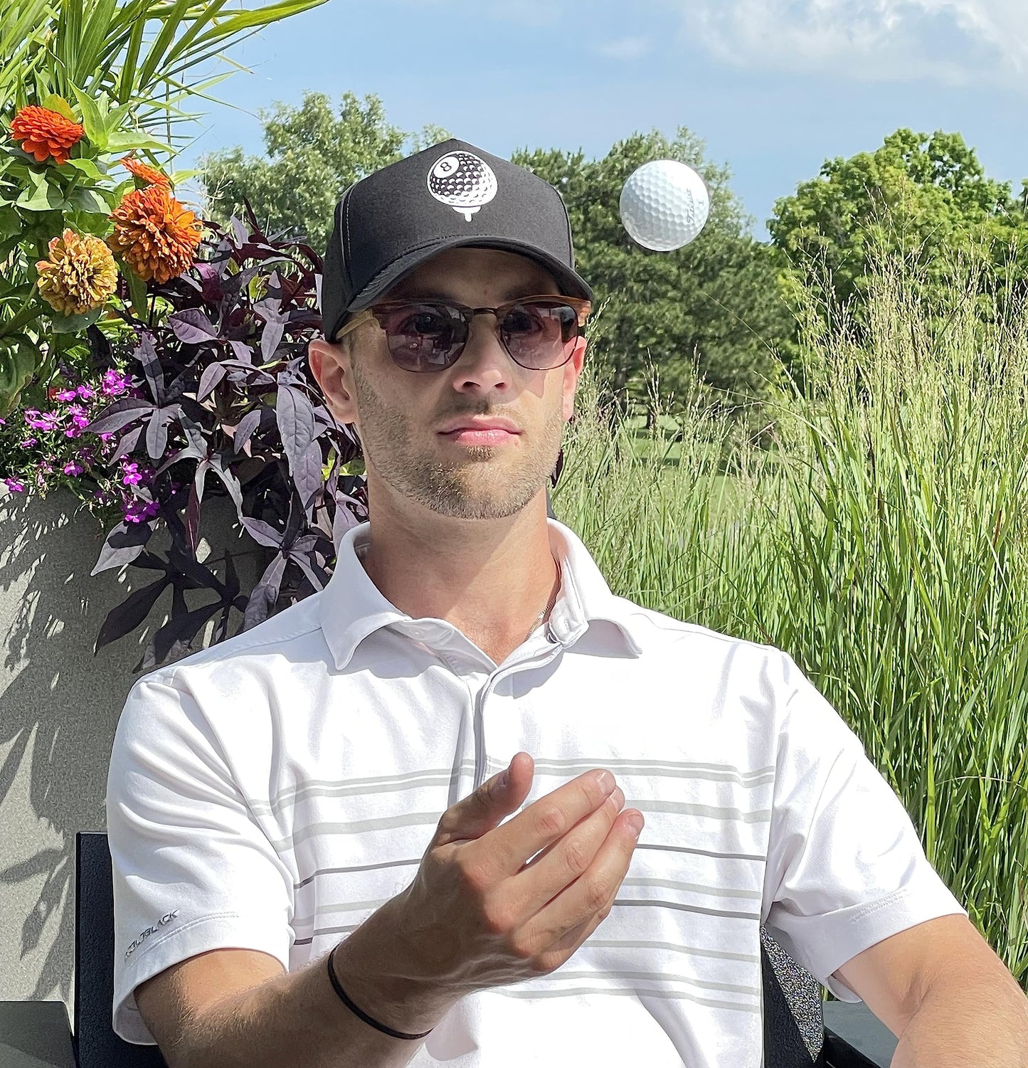 Golf Themed Laser Cut Golf Cap by Funky Junque