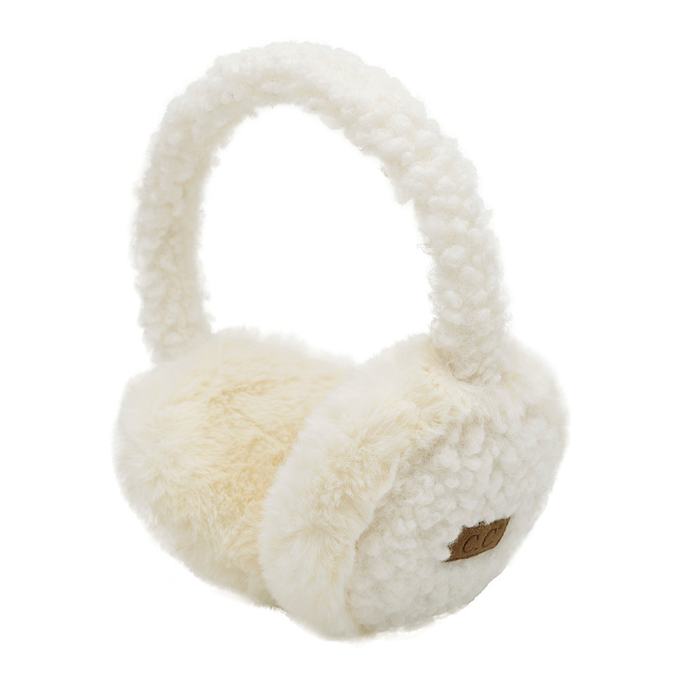 Fuzzy Adjustable Ear Muffs by Funky Junque