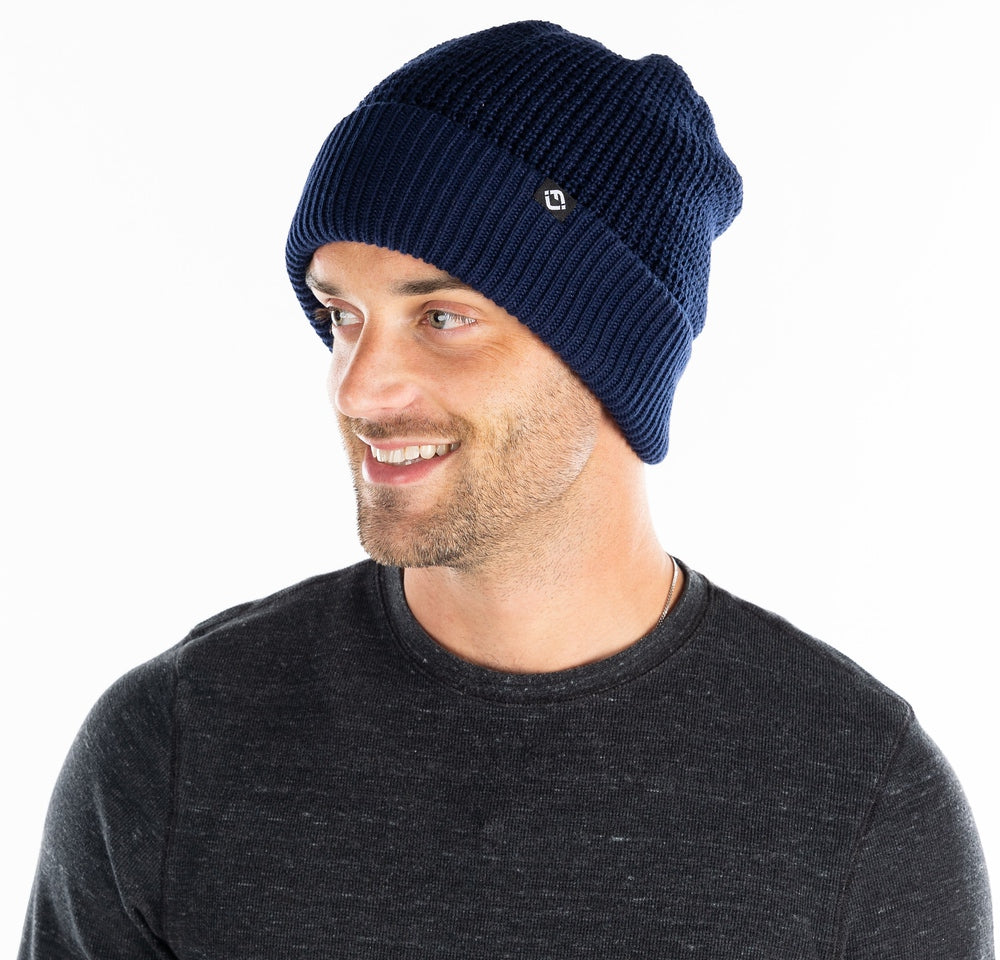 Waffle Knit Double Layer Beanie by Funky Junque