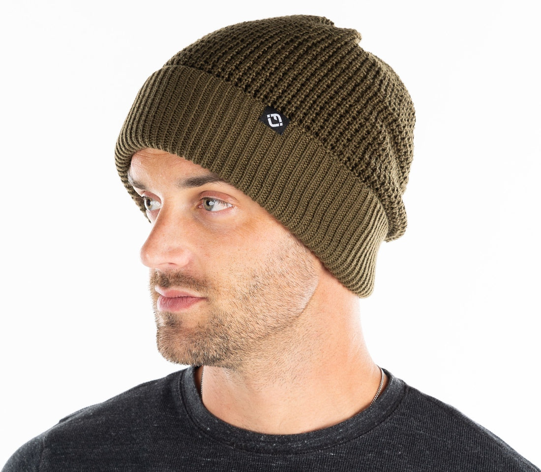 Waffle Knit Double Layer Beanie by Funky Junque