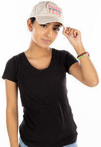 Faith Over Fear Distressed Patch Hat by Funky Junque