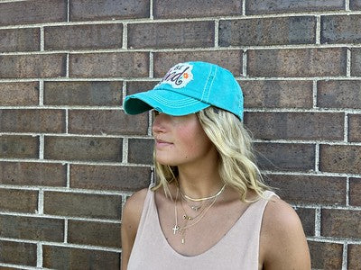 Be Kind Distressed Patch Hat by Funky Junque