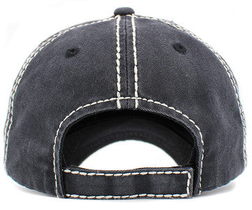 Mamacita Needs a Margarita Distressed Patch Hat by Funky Junque