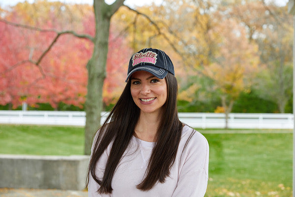 Silently Judging Distressed Patch Hat by Funky Junque