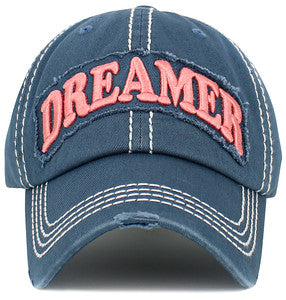 Dreamer Distressed Patch Hat by Funky Junque