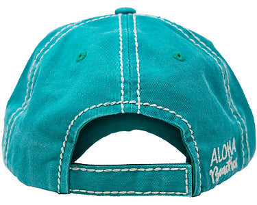 Aloha Beaches Distressed Patch Hat by Funky Junque