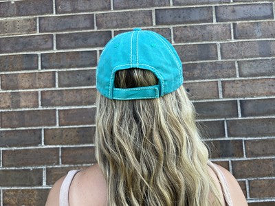 Girls Just Wanna Have Sun Distressed Patch Hat by Funky Junque