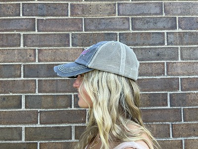 Strong is Beautiful Distressed Patch Hat by Funky Junque