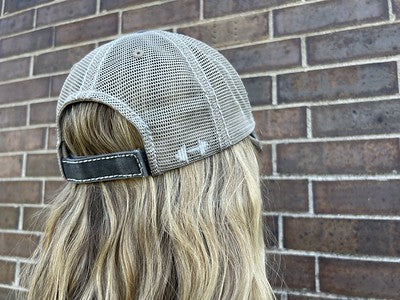 Strong is Beautiful Distressed Patch Hat by Funky Junque