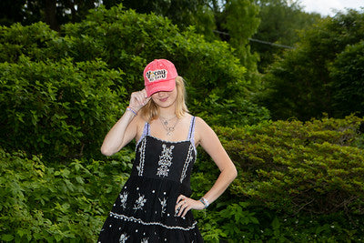 Vacay All Day Distressed Patch Hat by Funky Junque