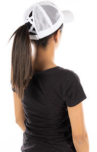 Sunshine & Lake Time Criss Cross Ponytail Hat by Funky Junque