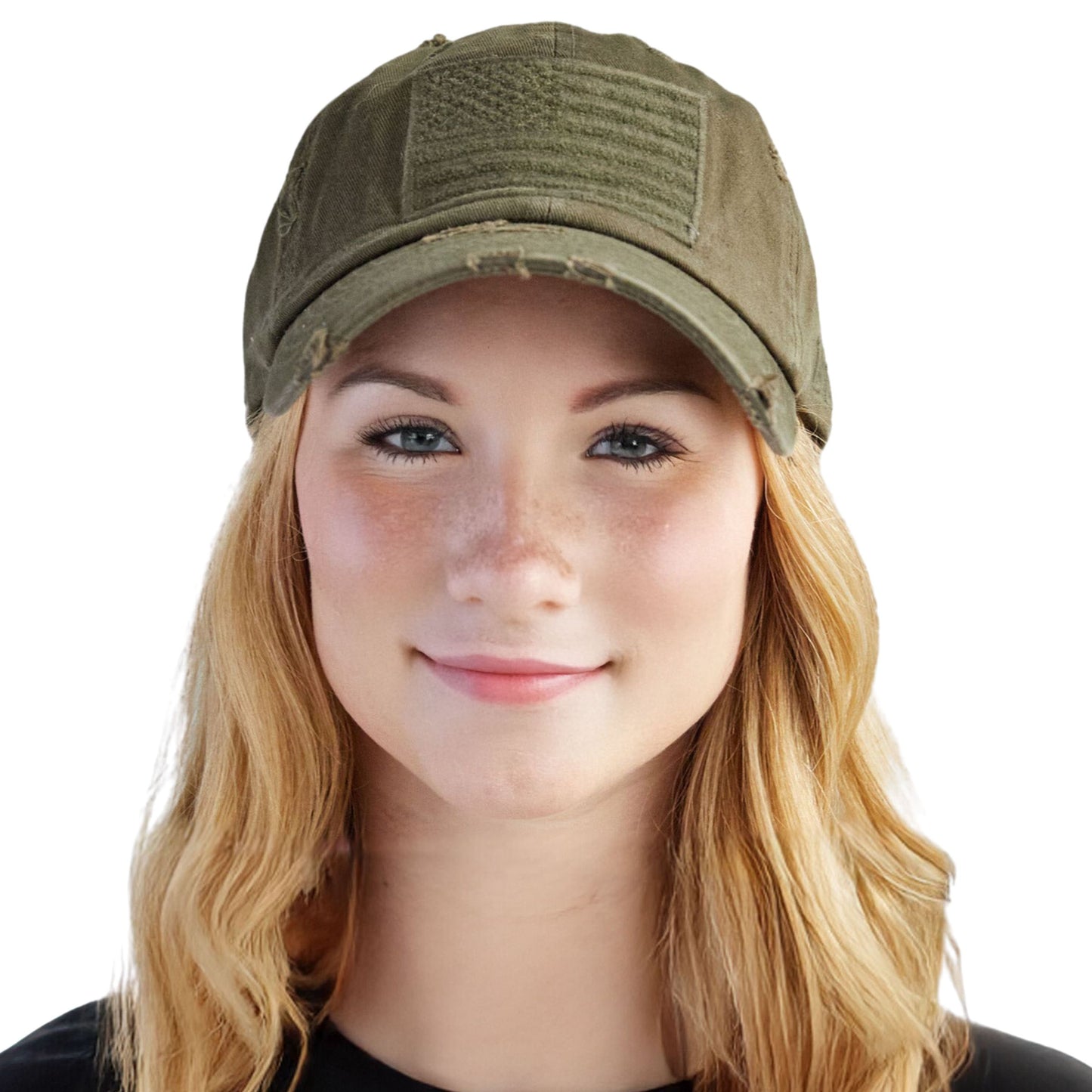 Distressed Patch Hat