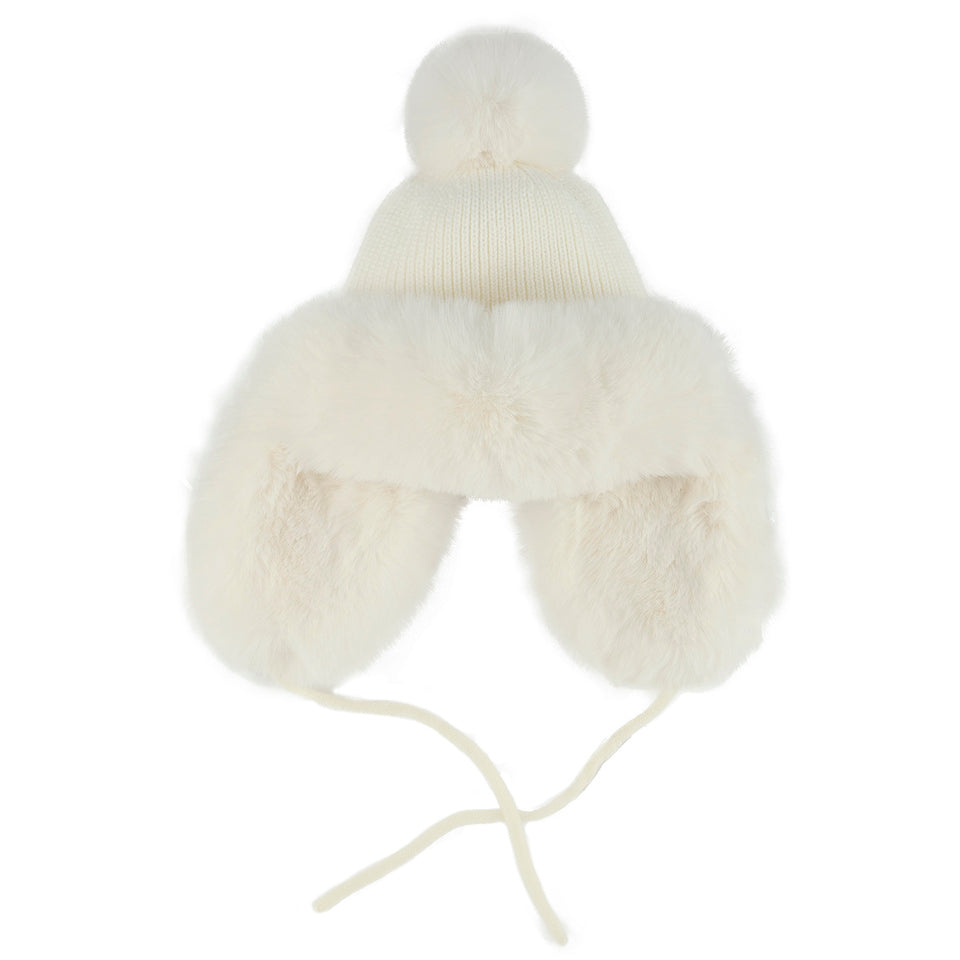 Fluffy Knit Trapper Hat by funky junque
