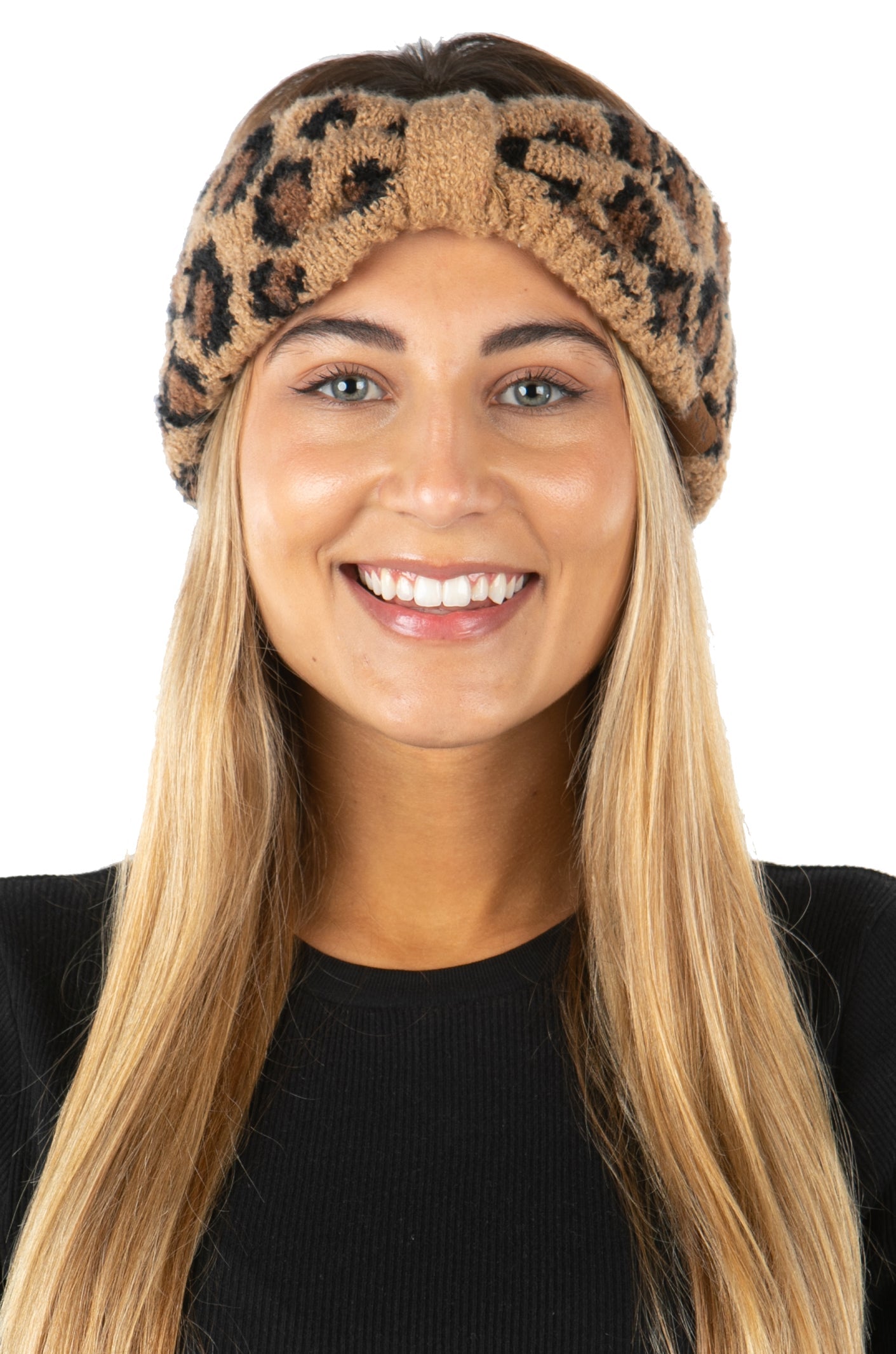 Leopard Turban Bow Headband by Funky Junque