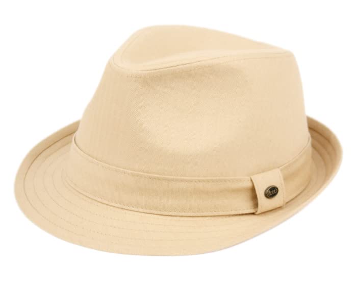 Cotton Short Brim Summer Fedora by Funky Junque
