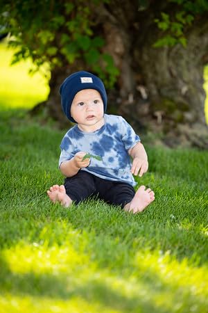 Suede Patch Baby Beanie by Funky Junque