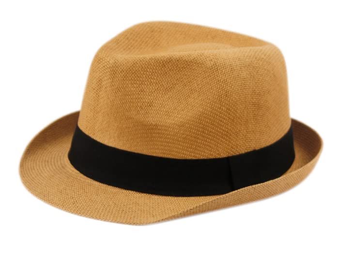 Straw Fedora Hats for Men by Funky Junque