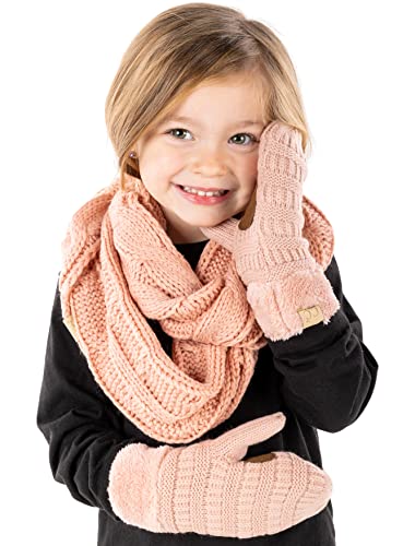 Kids Scarf & Mitten Matching Set by Funky Junque