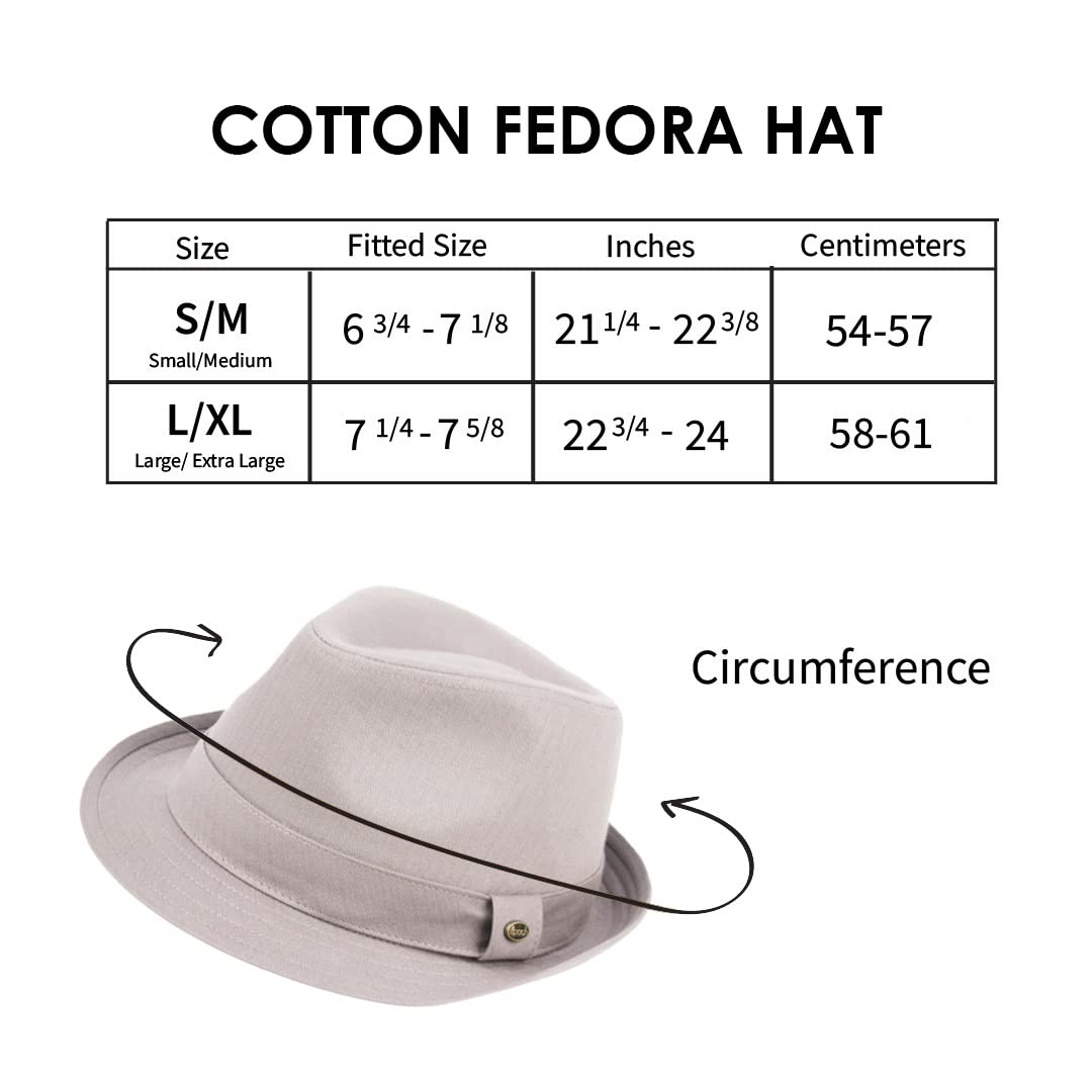 Cotton Short Brim Summer Fedora by Funky Junque