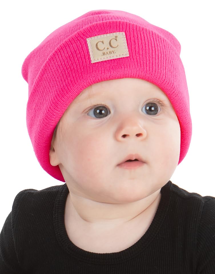 Suede Patch Baby Beanie by Funky Junque