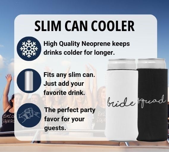 Bridal Slim Can Cooler by Funky Junque