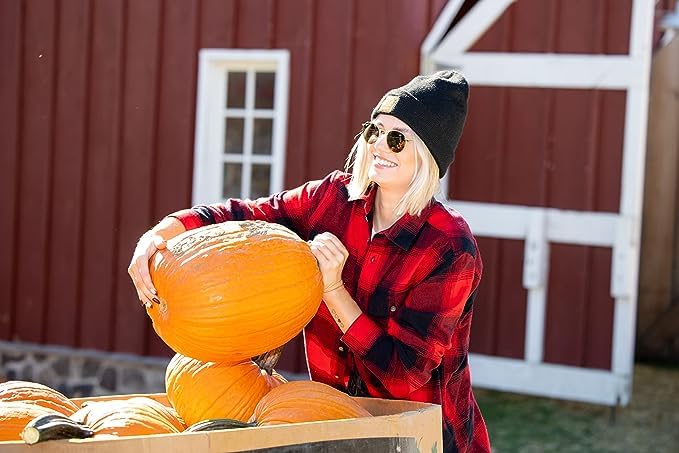 Classic Knit Leather Patch Beanie