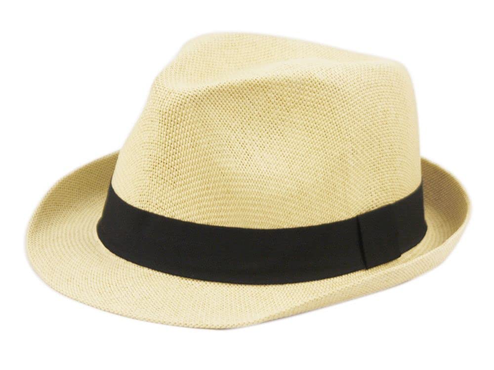 Straw Fedora Hats for Men by Funky Junque