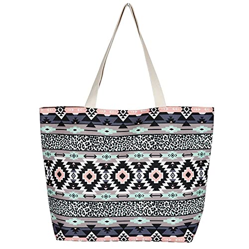 Pattern Beach Bag Tote by Funky Junque