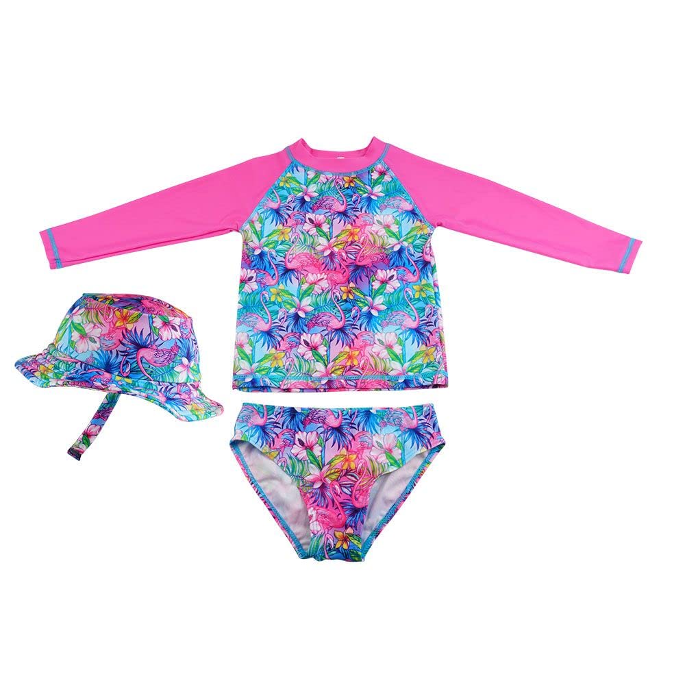 Funky Junque 3 Piece UPF 50+ Matching Long Sleeved Rash Shirt