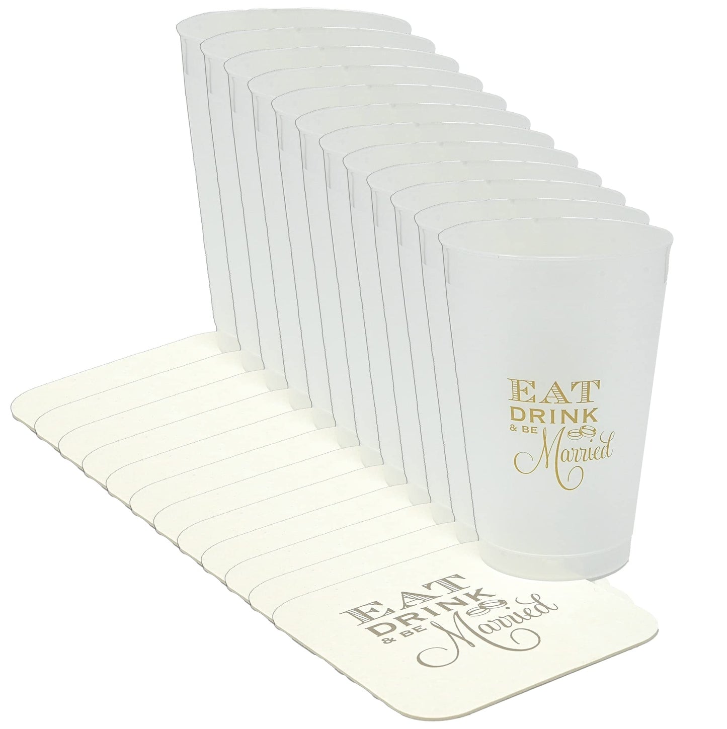 Party Essentials Cups Napkins and Coasters by Funky Junque