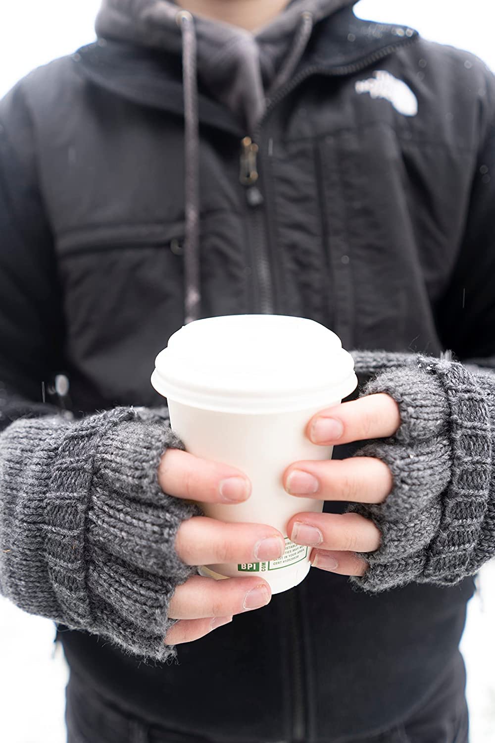 Ribbed Beanie & Convertible Gloves/Mittens Set by Funky Junque